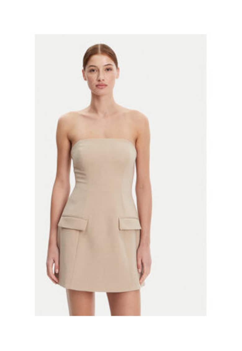 Rochie - poliester - bej