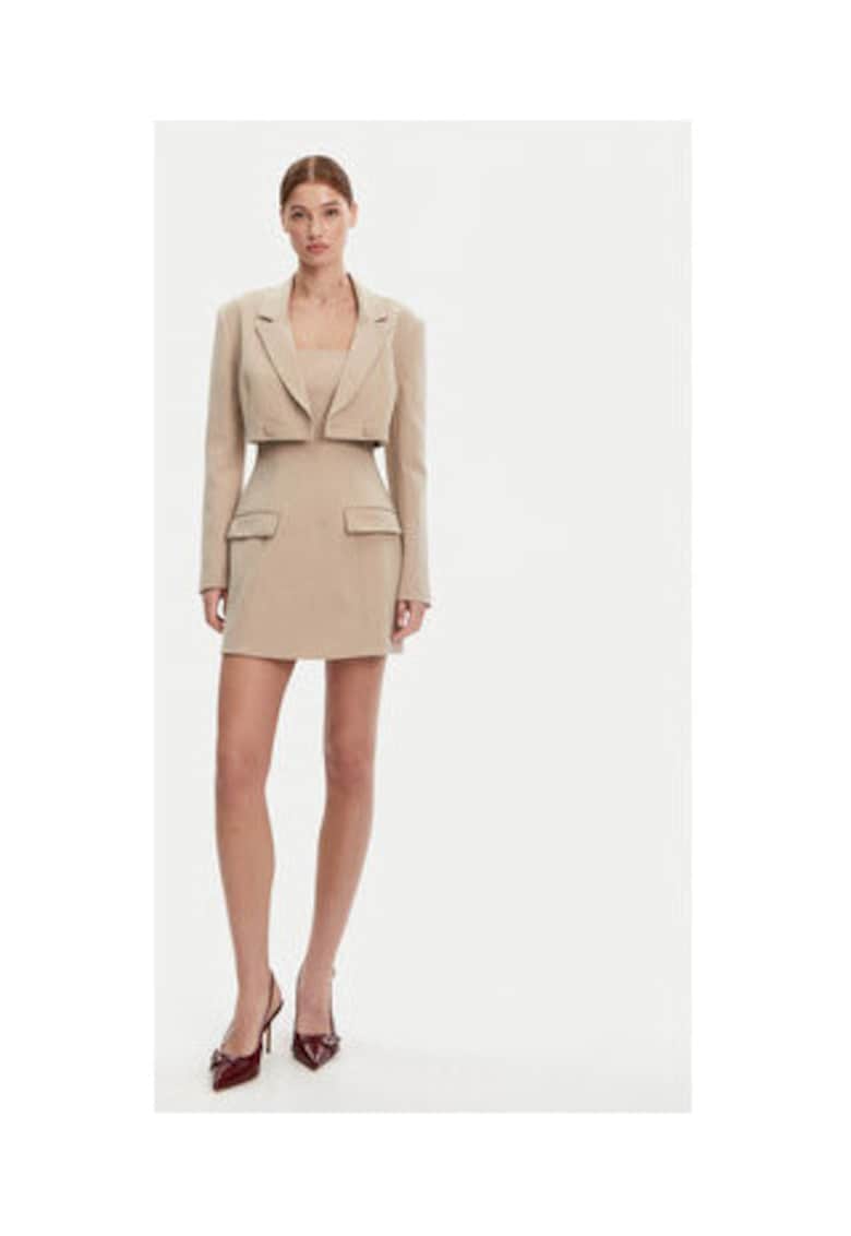 Rochie model 59806DB - bej - 65% poliester