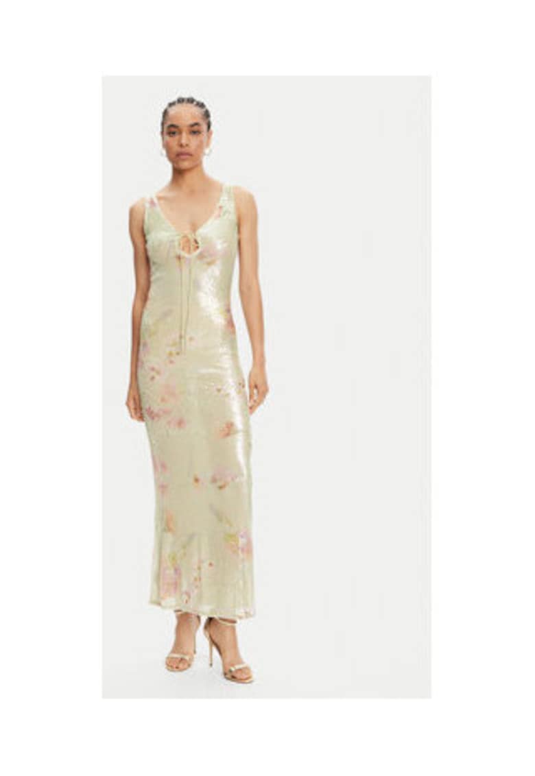 Rochie model 59954DB - verde - poliester