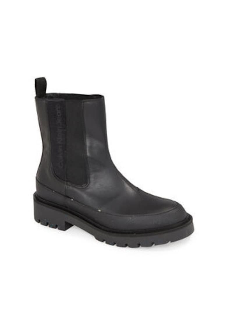 Calvin Klein Jeans Ghete dama - piele ecologica - negru