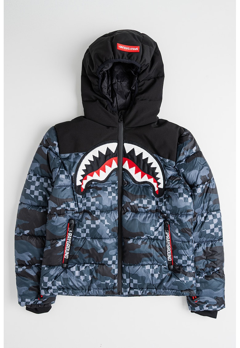 Geaca cu vatelina si model camuflaj