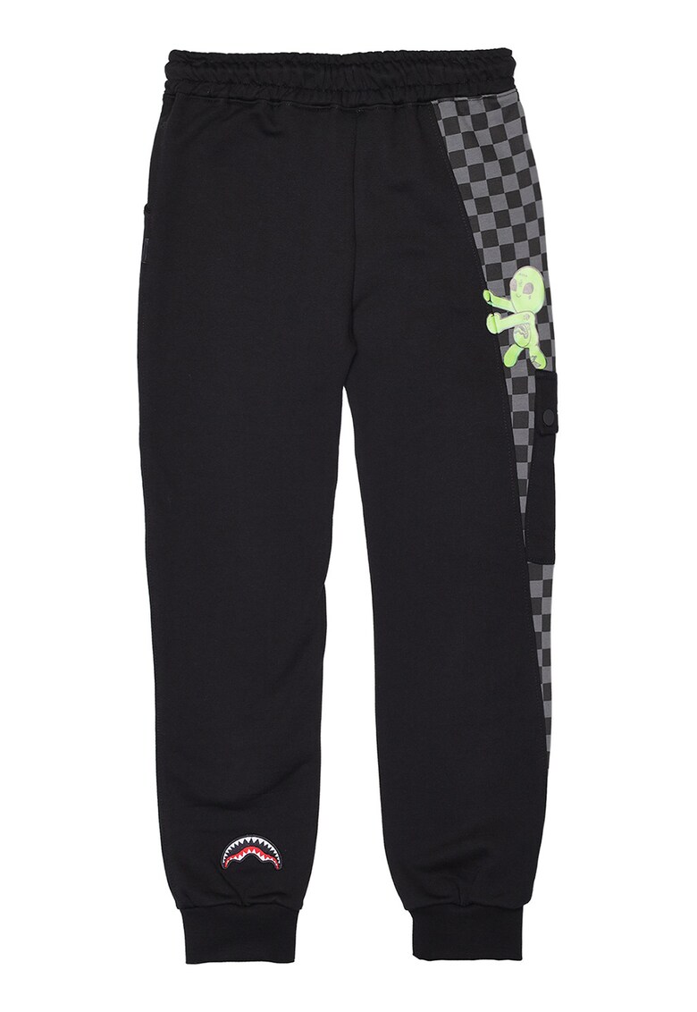 Pantaloni de trening cargo Cosmic Ray - Negru/Gri inchis