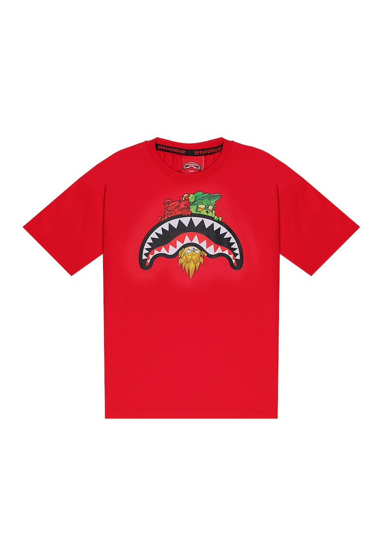 Tricou cu imprimeu frontal Sharks in Paris