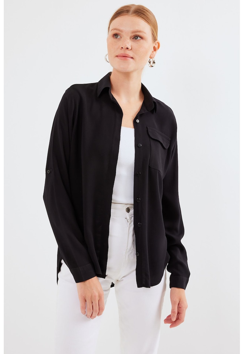 Camasa dama - HiCCUP - cu nasturi si buzunar - viscoza