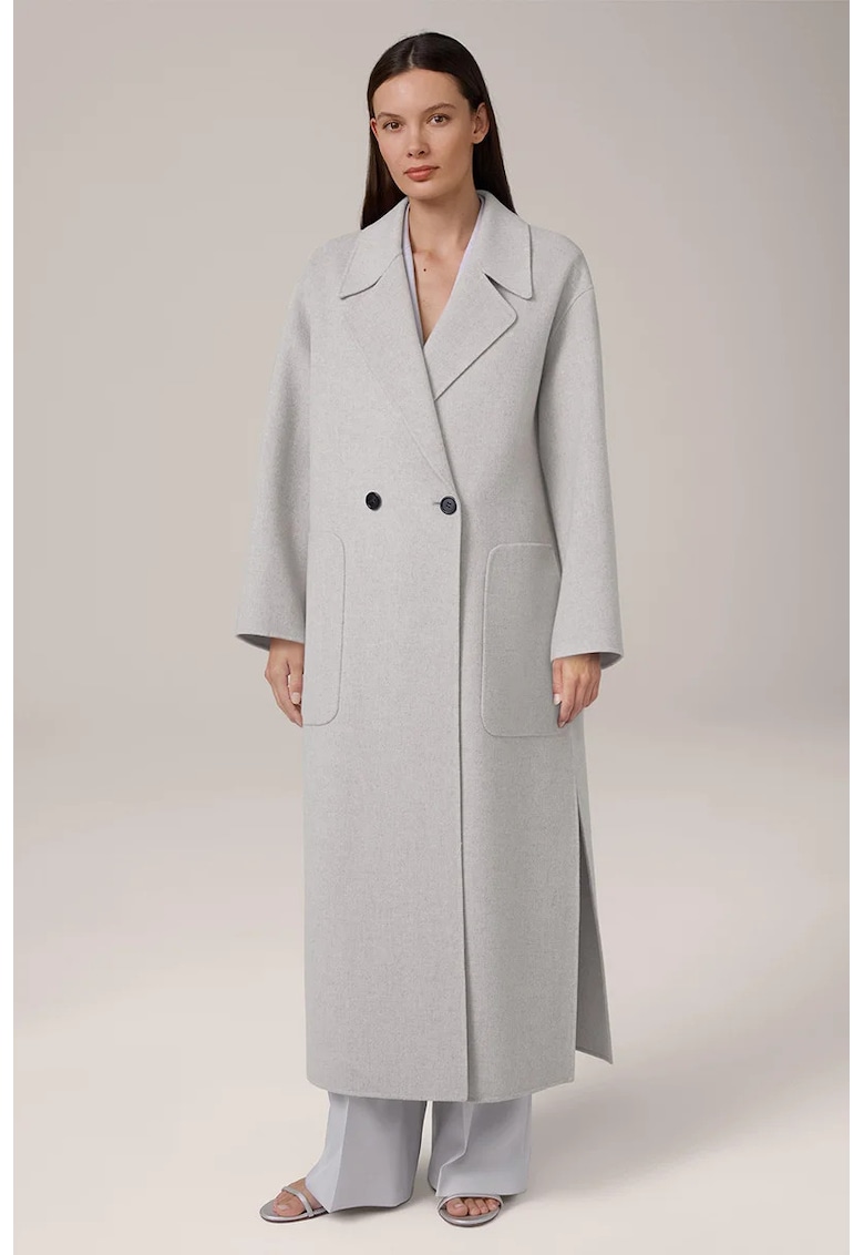 Palton lung cu închidere prin nasturi