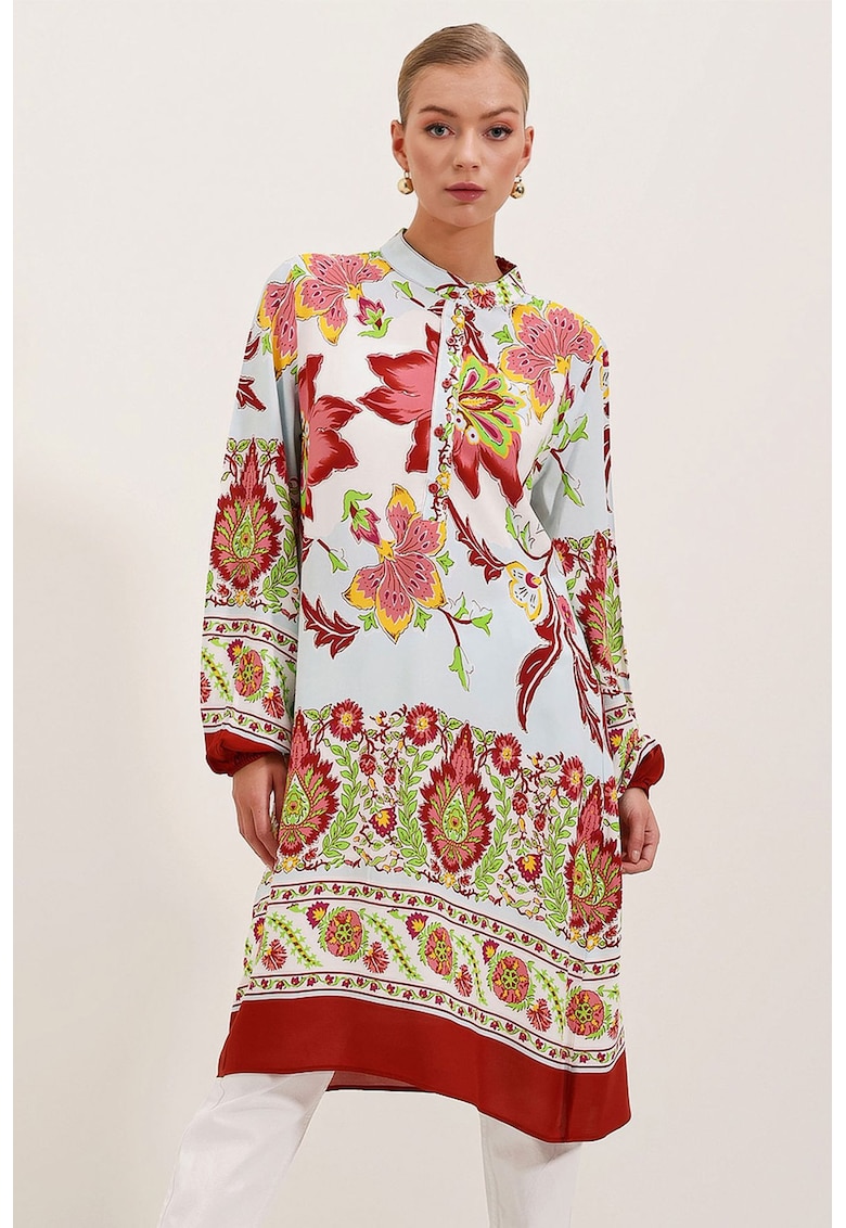 Rochie midi - Rosu - Visiniu