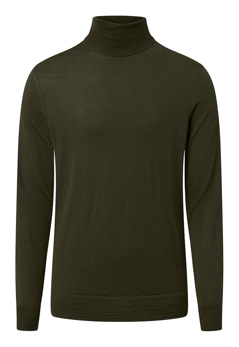 Bluză cu guler înalt cu croi clasic cu mânecă lungă Bluză cu guler înalt cu croi clasic cu mânecă lungă