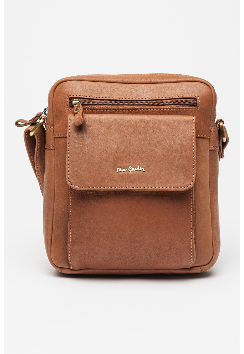Geanta crossbody de piele Tilak112 - Maro