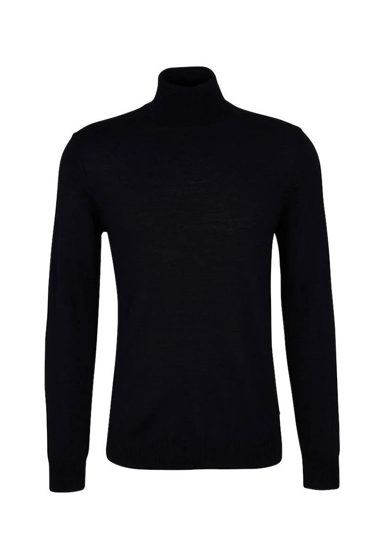 Bluză cu guler înalt cu croi clasic