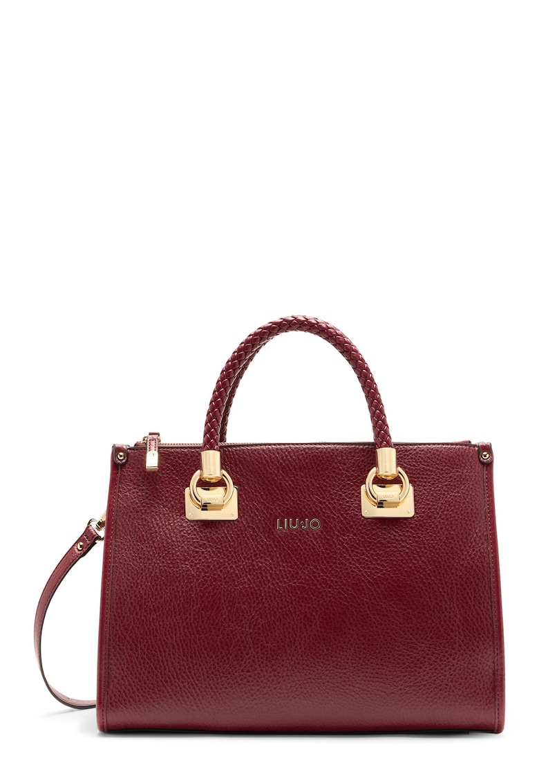 Geanta shopper din piele ecologica cu bareta detasabila