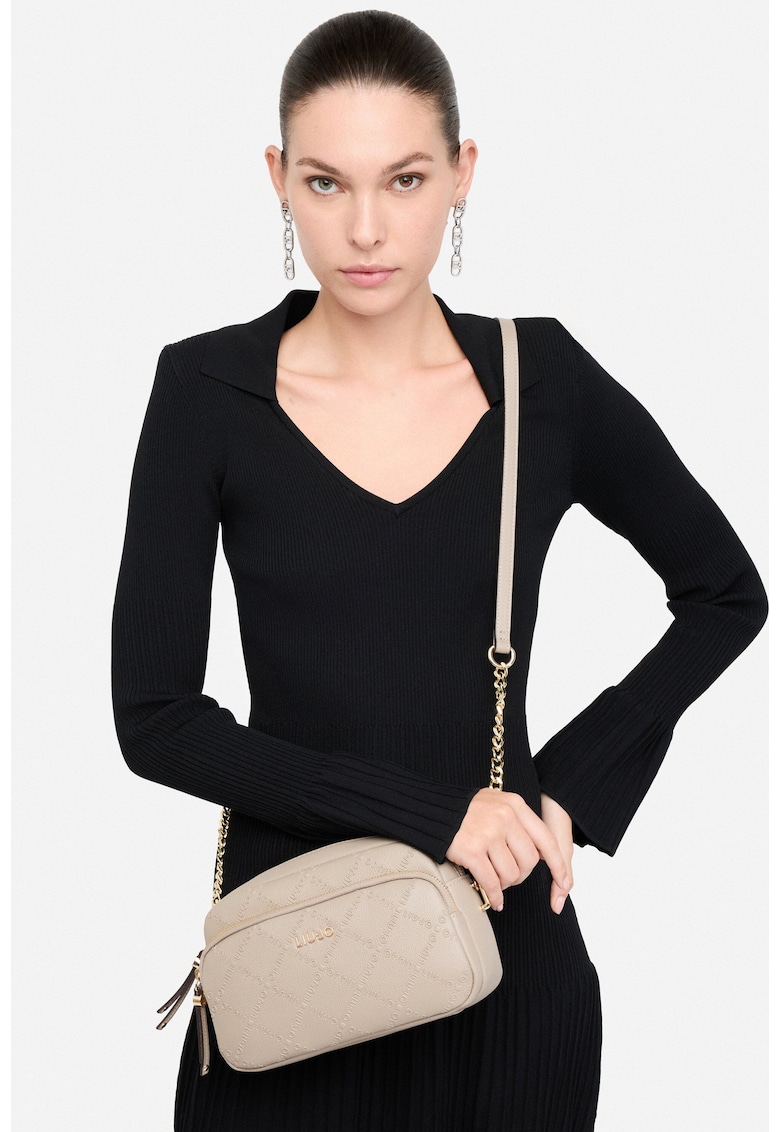 Geanta crossbody cu logo in relief Better