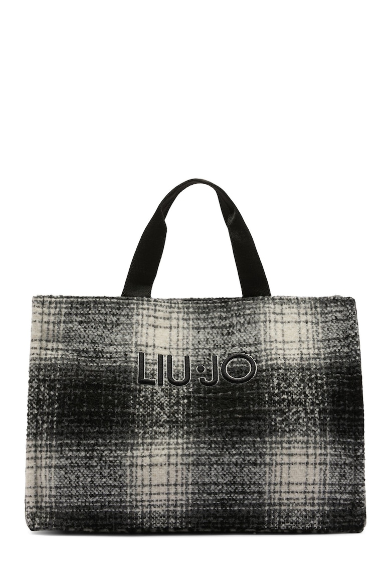 Geanta shopper cu model - Gri
