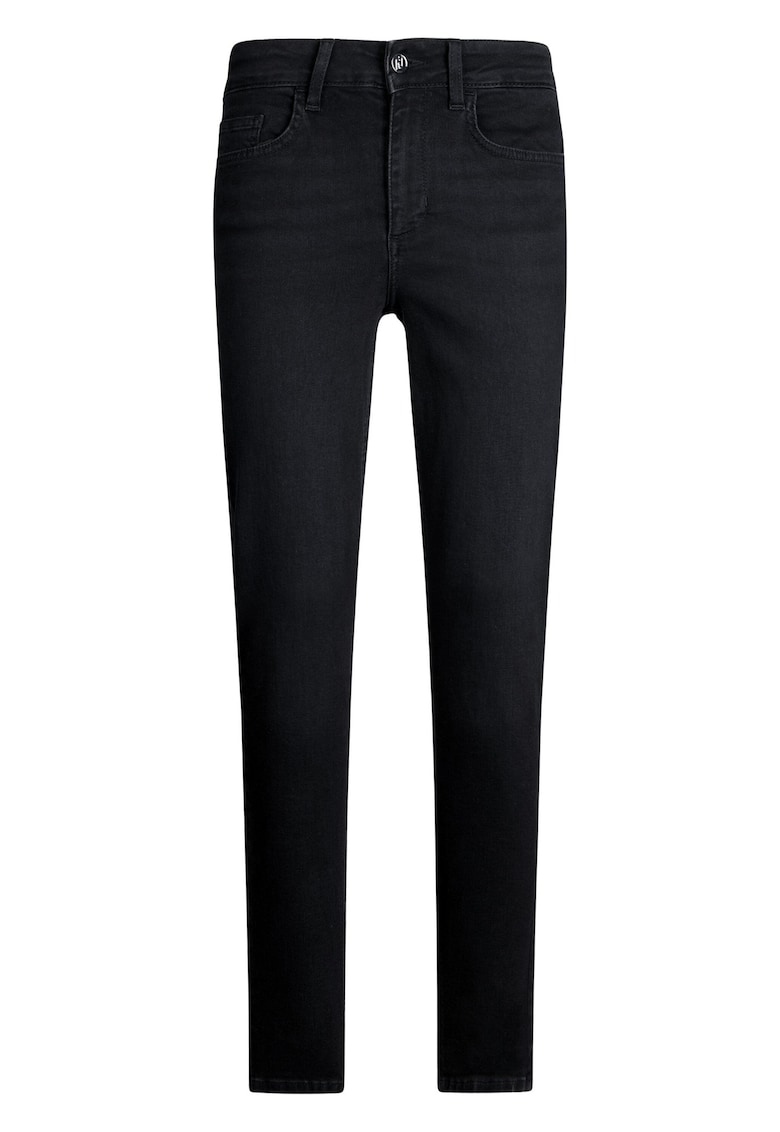 Blugi skinny cu talie inalta - Gri inchis