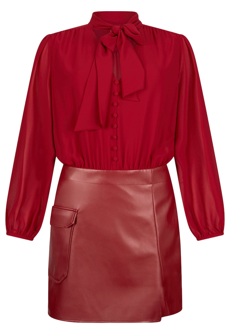 Rochie scurta cu detaliu funda