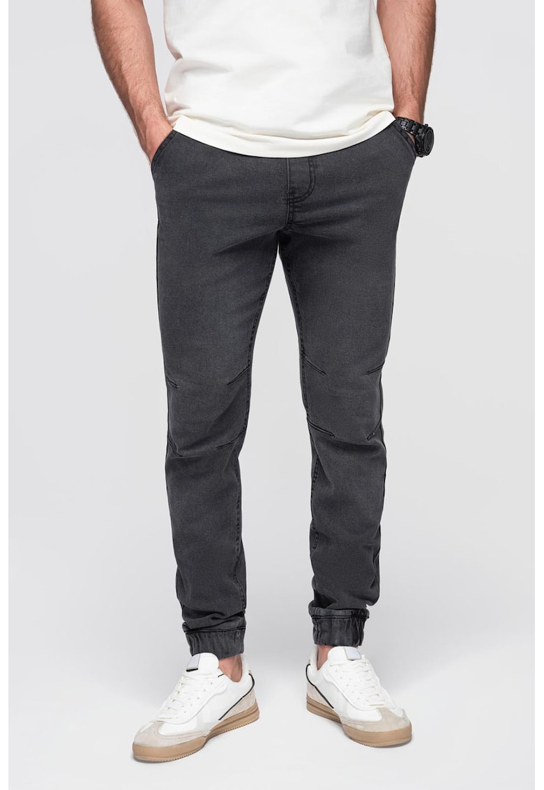 Blugi conici cu snur