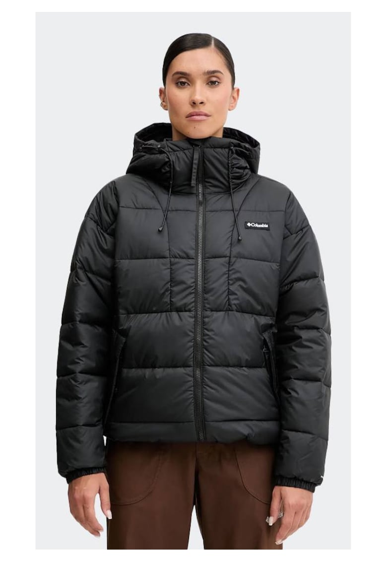 Jacheta cu gluga Pike Lake III - impermeabila - calduroasa - neagra - poliester - pentru femei