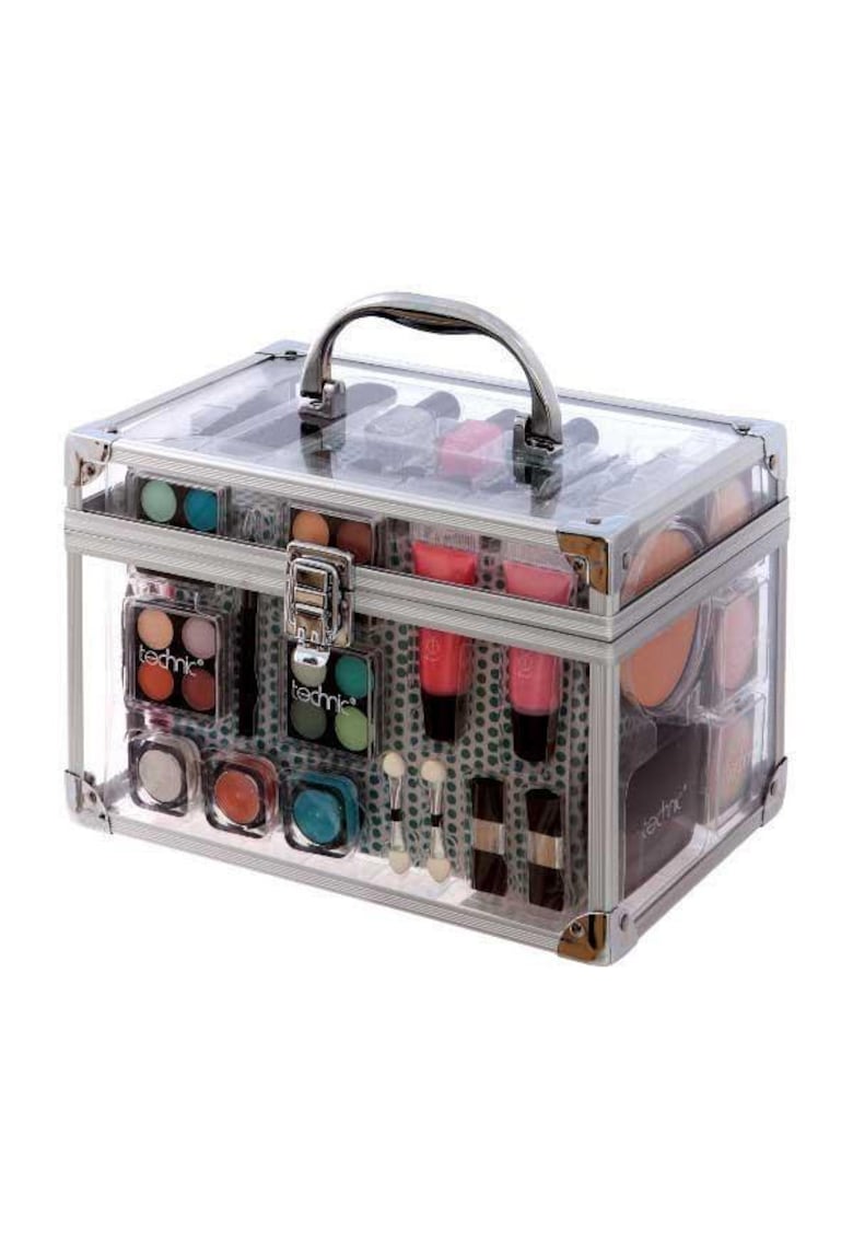Valiza completa pentru Machiaj Essential Large Clear Carry Case With Cosmetics