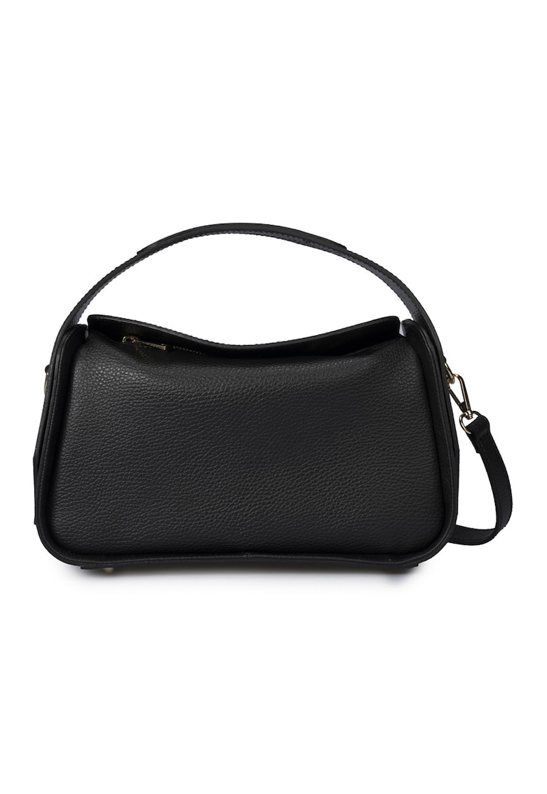Geanta crossbody din piele - Negru