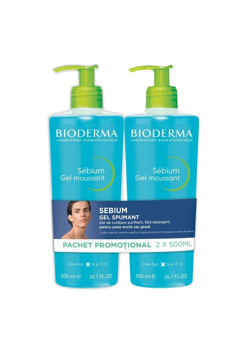 Gel spumant Sebium Gel de curatare - 2 x 500 ml