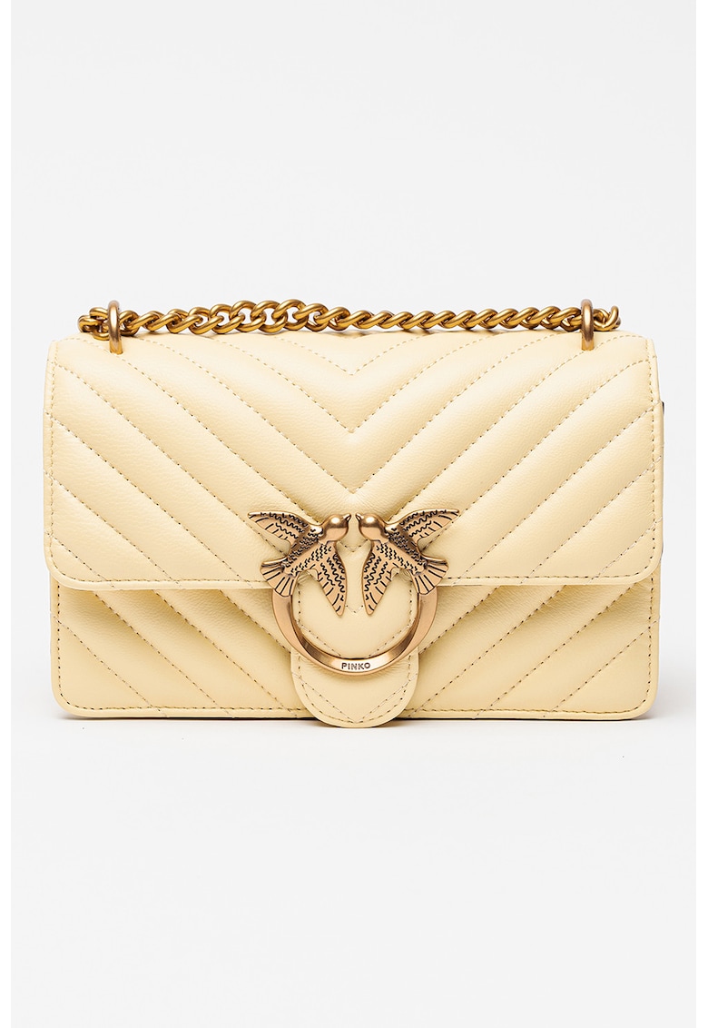 Geanta crossbody din piele cu aspect matlasat Love One