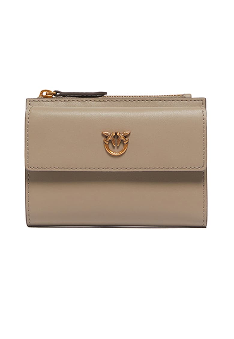 Portofel de piele cu capse