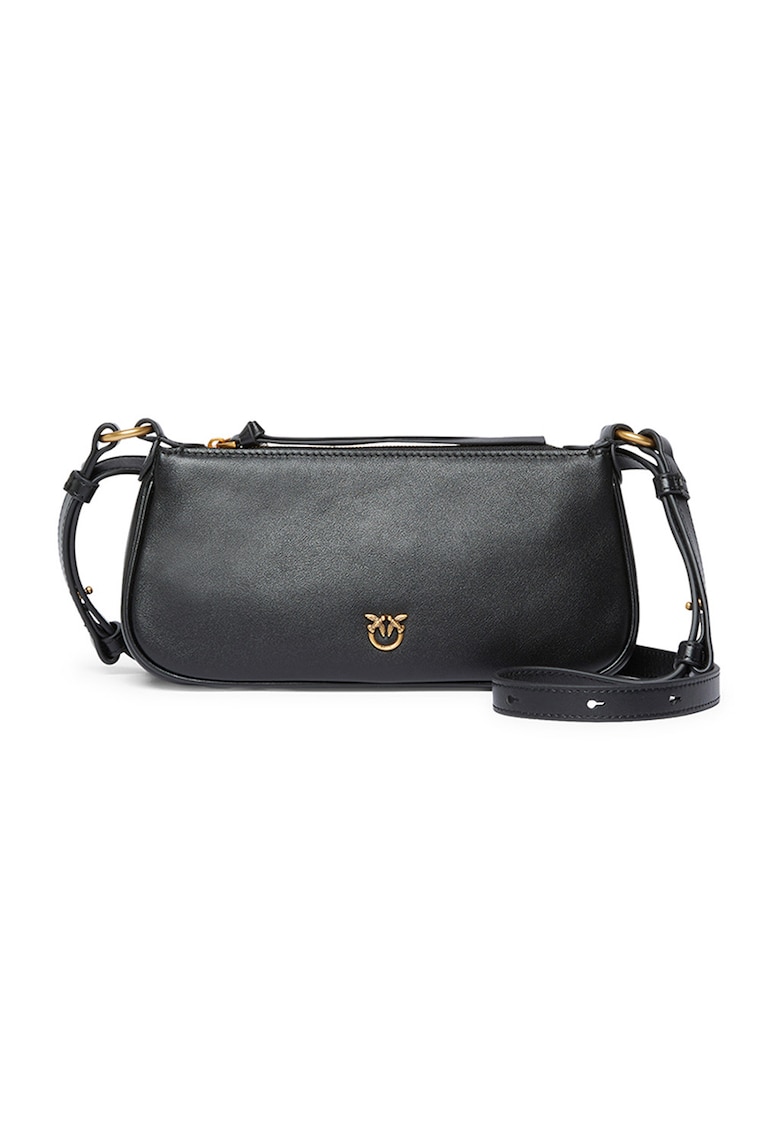 Geanta crossbody cu logo - Negru