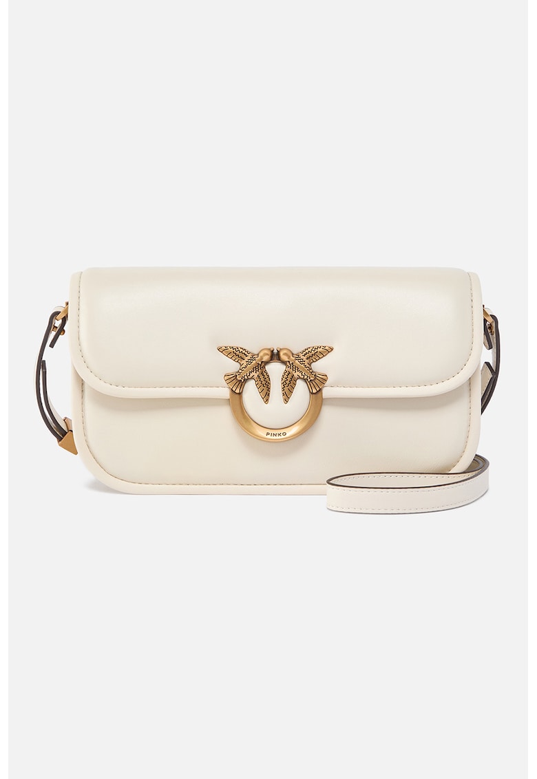 Geanta crossbody de piele - Bej