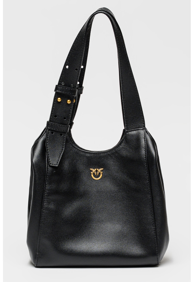 Geanta uni de piele cu bareta de umar