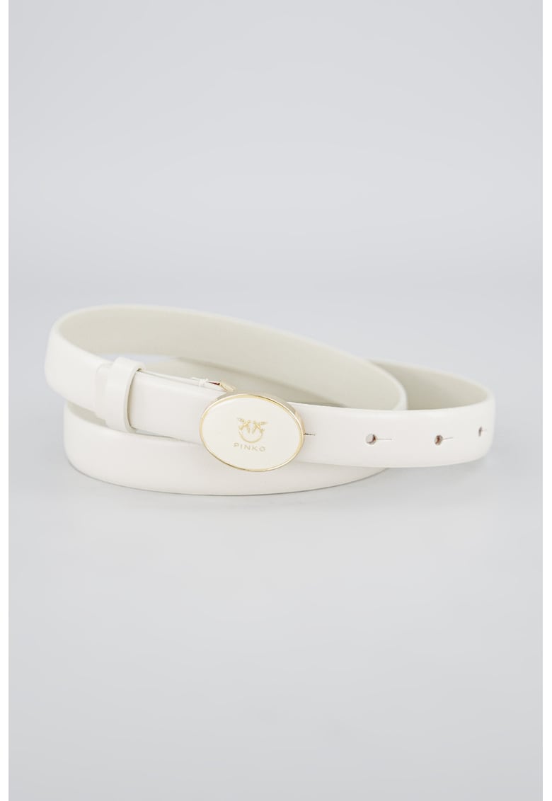 Curea ingusta de piele cu catarama cu nit