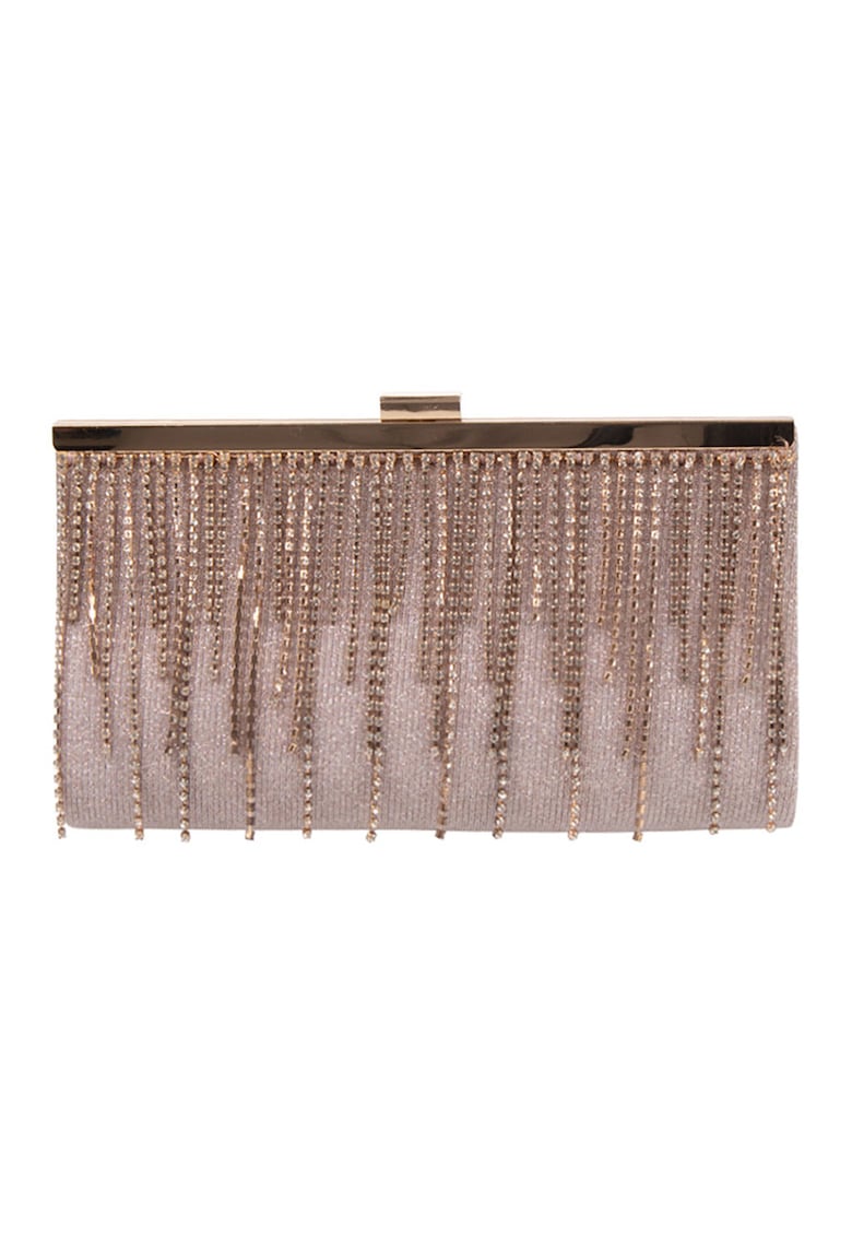 Geanta-plic cu aplicatii de strasuri