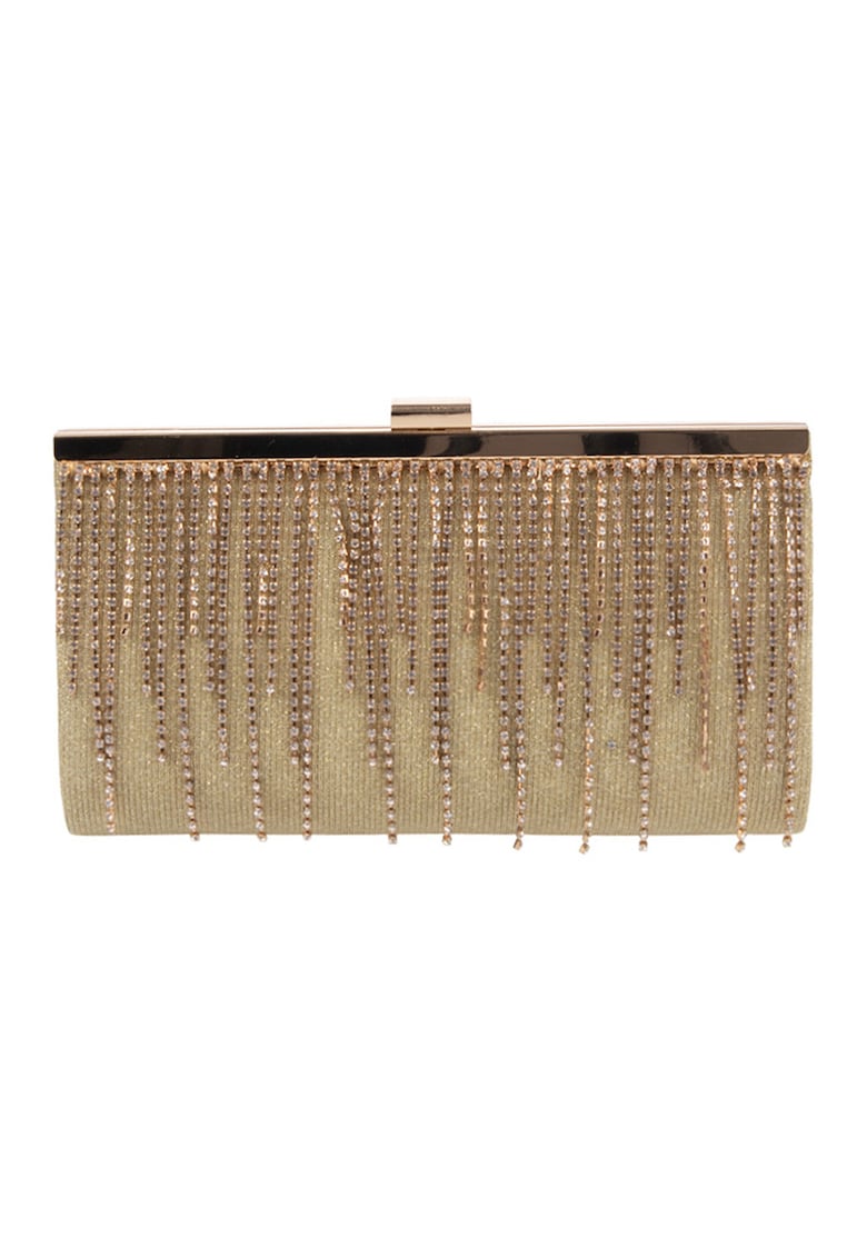 Geanta-plic cu aplicatii de strasuri