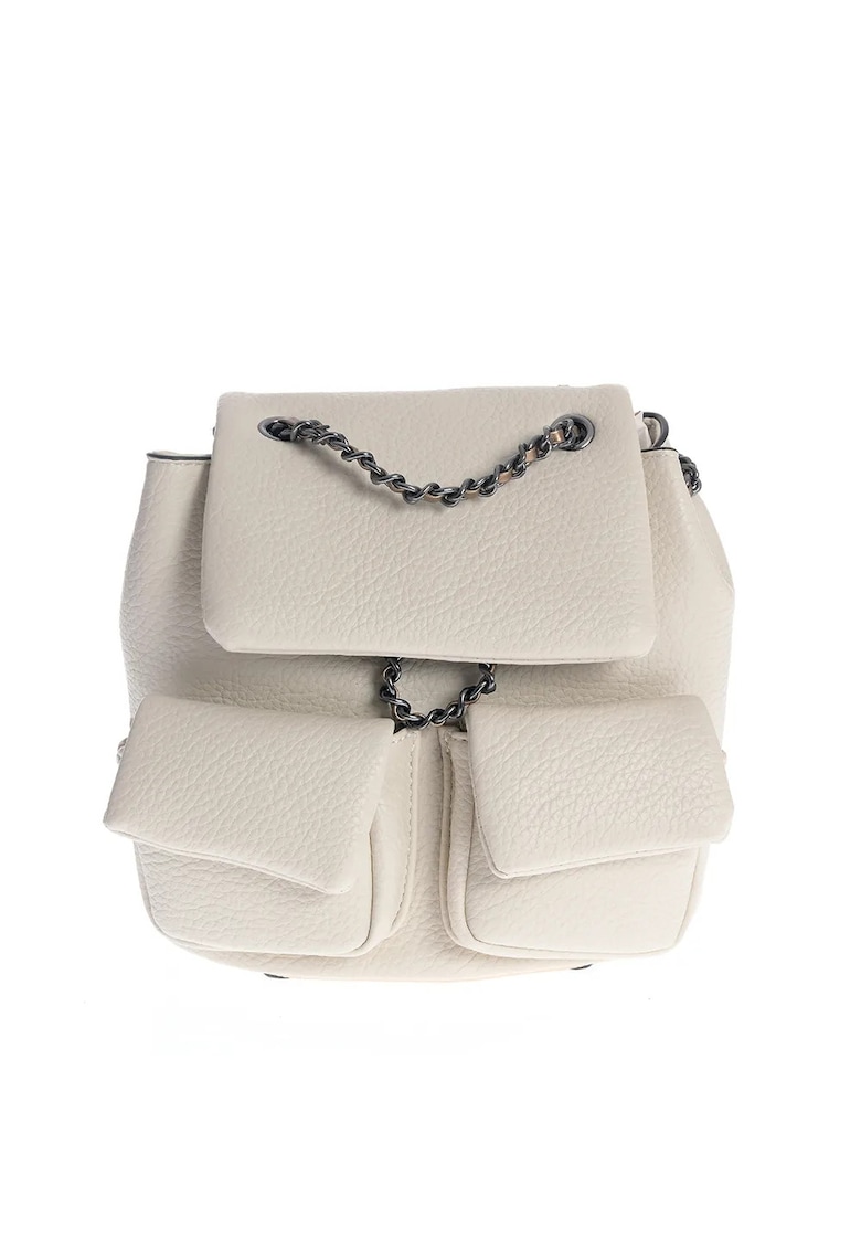 Rucsac crem matlasat cu bretele din lant