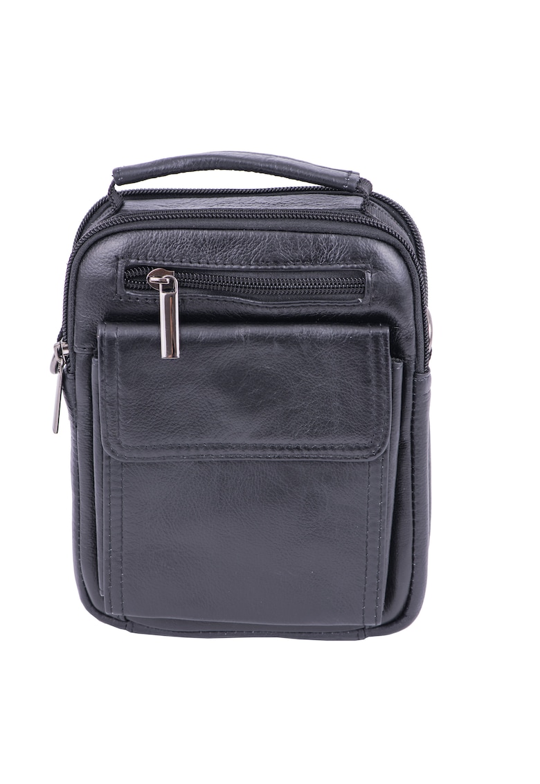 Geanta crossbody din piele naturala Smooth Carier
