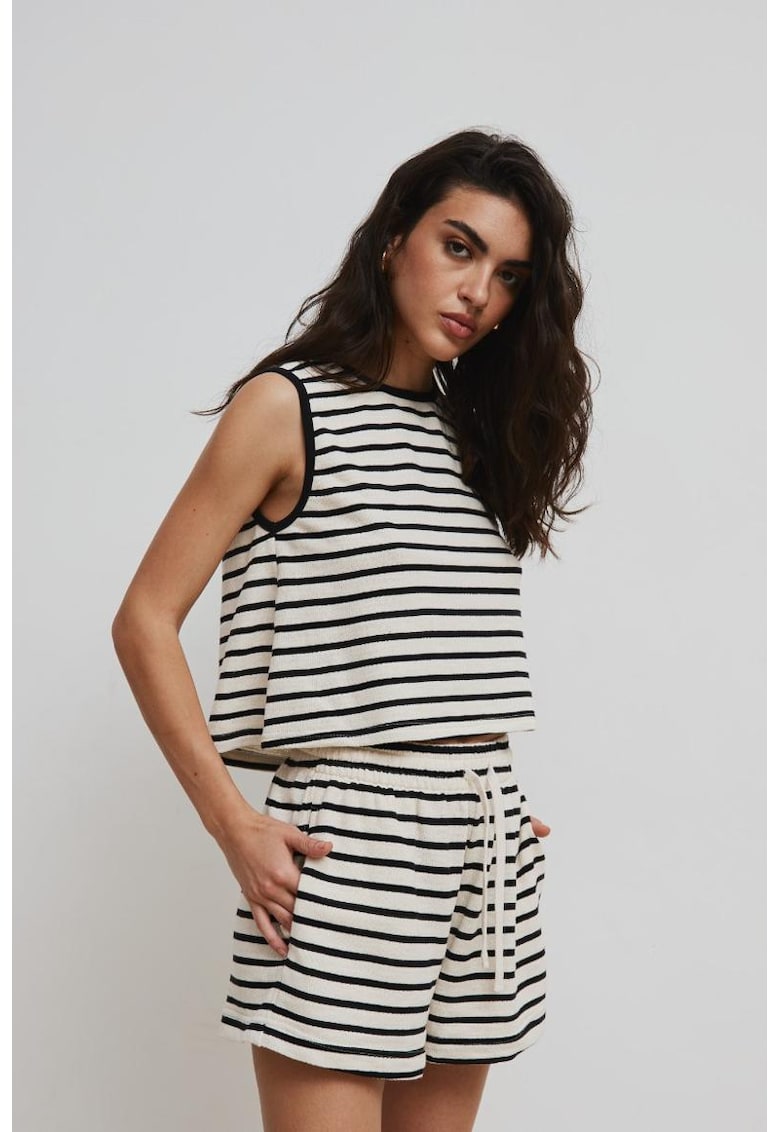 Top cu dungi din bumbac Top cu dungi din bumbac