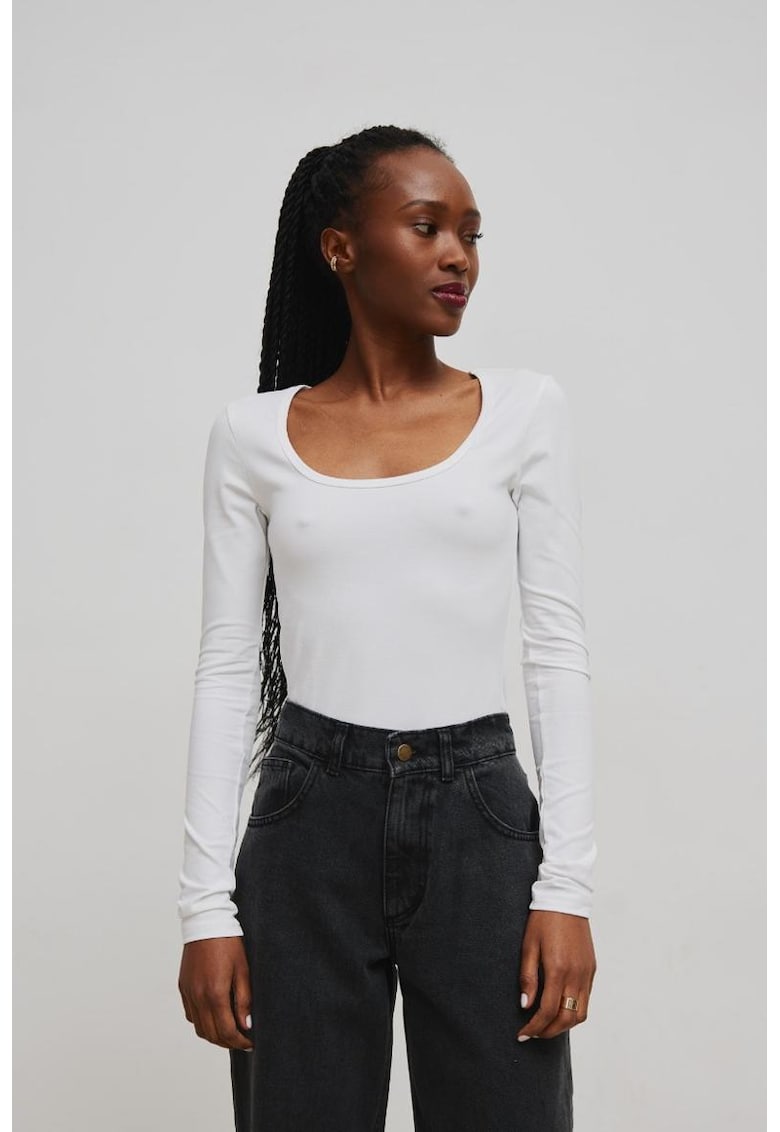 Bluza mulata cu decolteu rotund