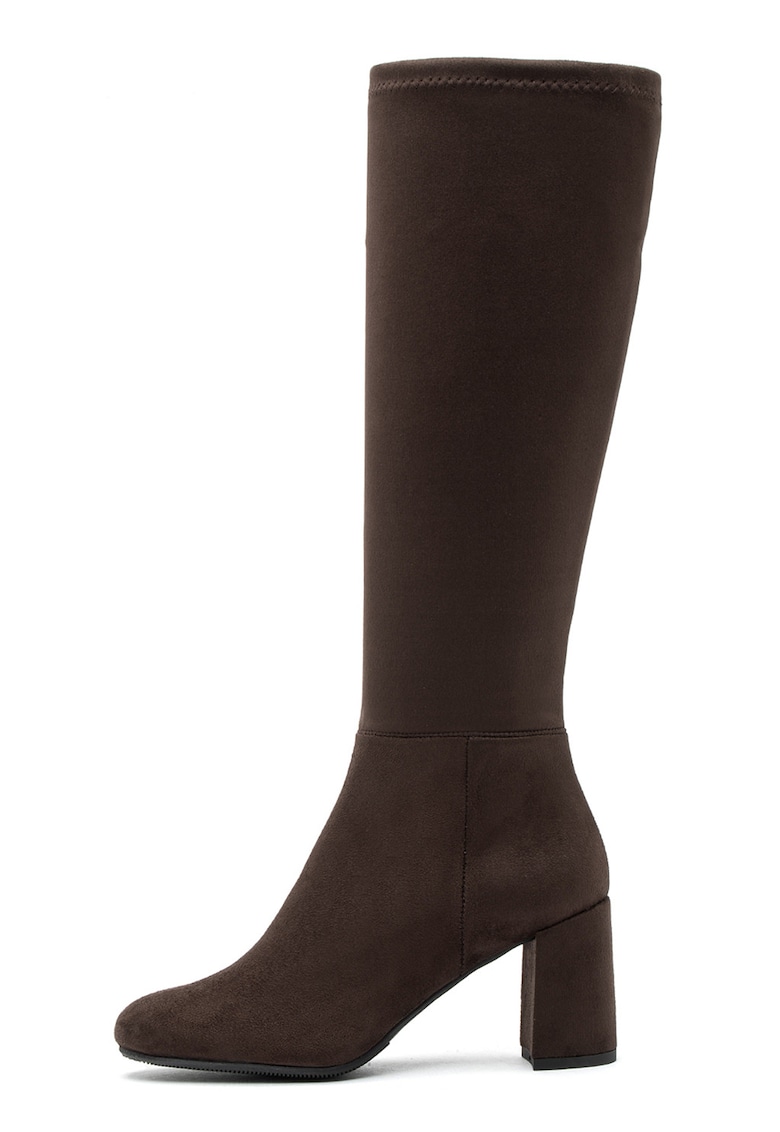 Cizme lungi din material textil