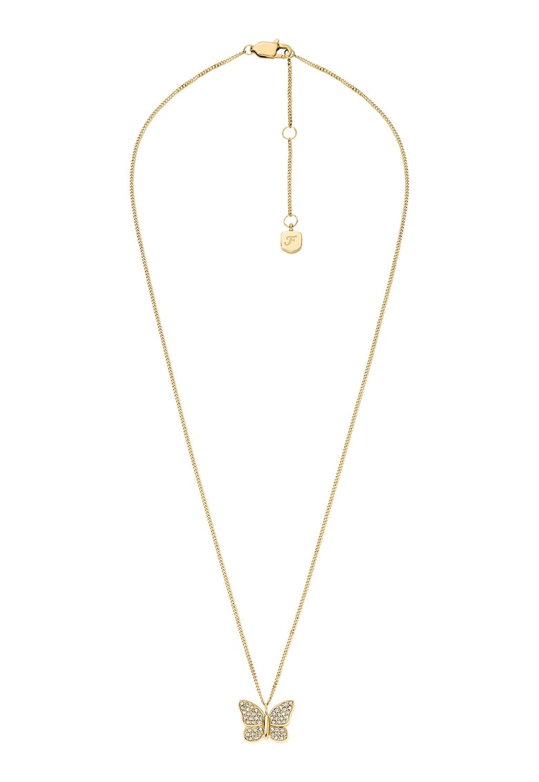 Colier din otel inoxidabil cu pandantiv in forma de fluture