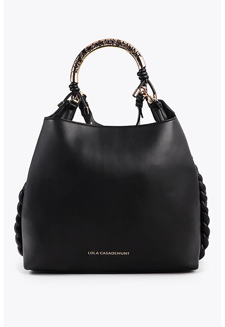 Geanta de piele ecologica cu maner si bareta detasabila