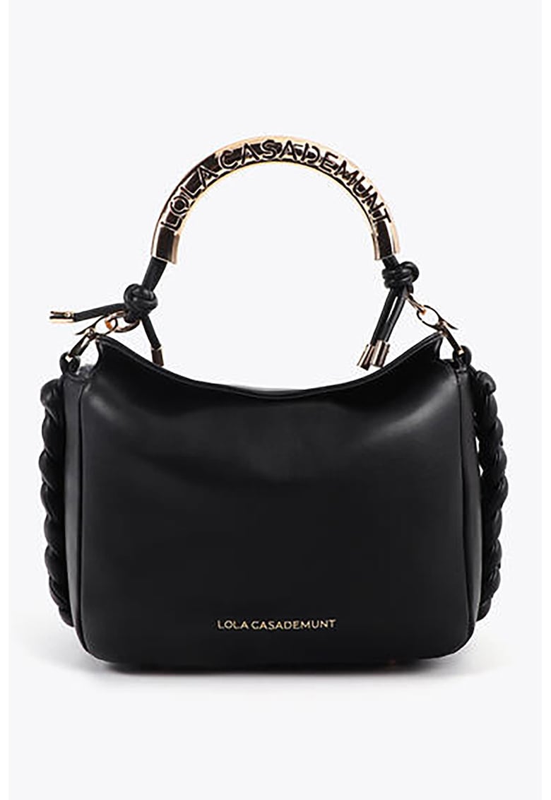 Geanta de piele ecologica cu maner si logo