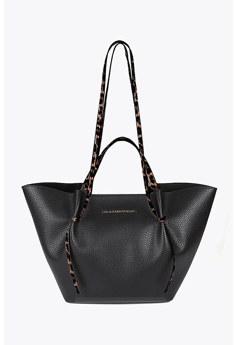 Geanta shopper de piele ecologica cu logo