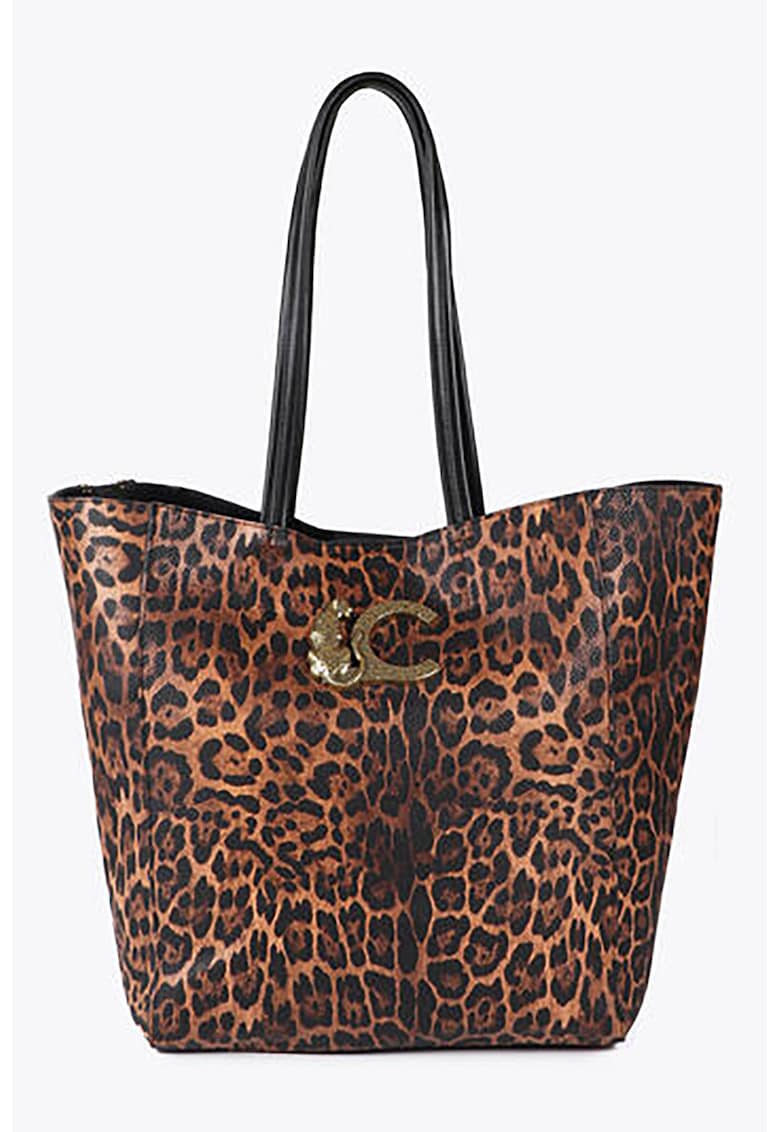 Geanta shopper cu animal print