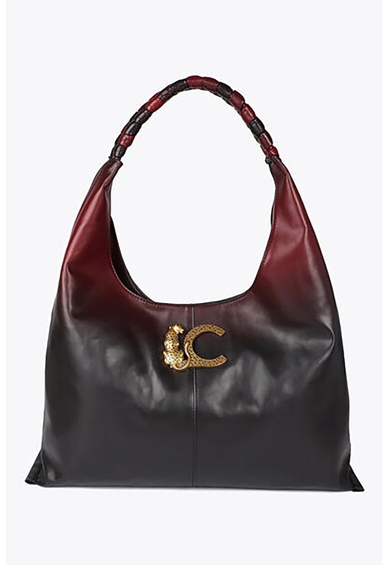 Geanta de umar cu etui interior - Maro cognac/Negru