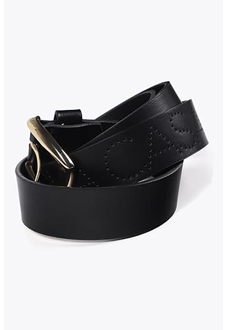 Curea cu model logo perforat