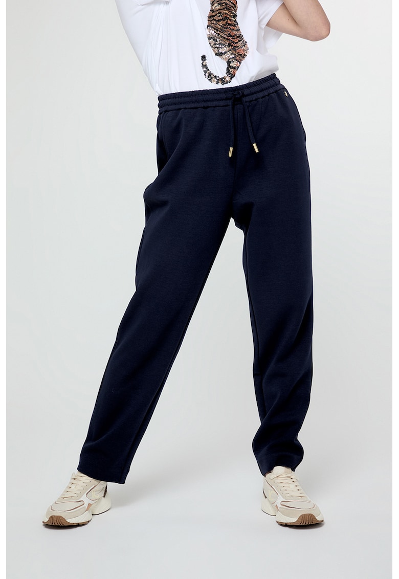 Pantaloni relaxed fit de trening cu snur