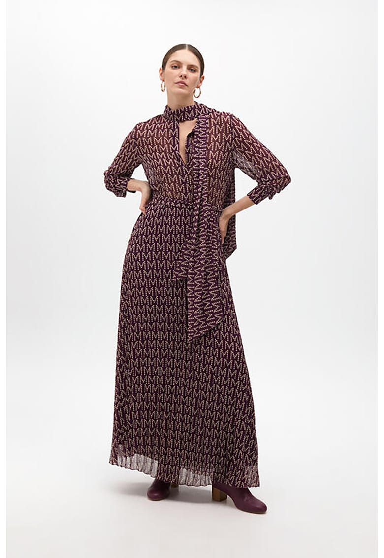 Rochie maxi cu imprimeu logo
