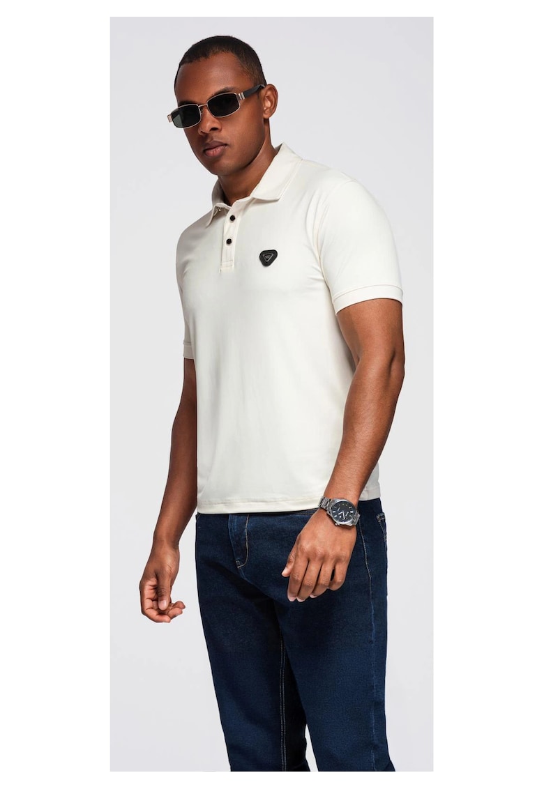 Tricou polo elegant din tesatura elastica  OM-POSS-0150