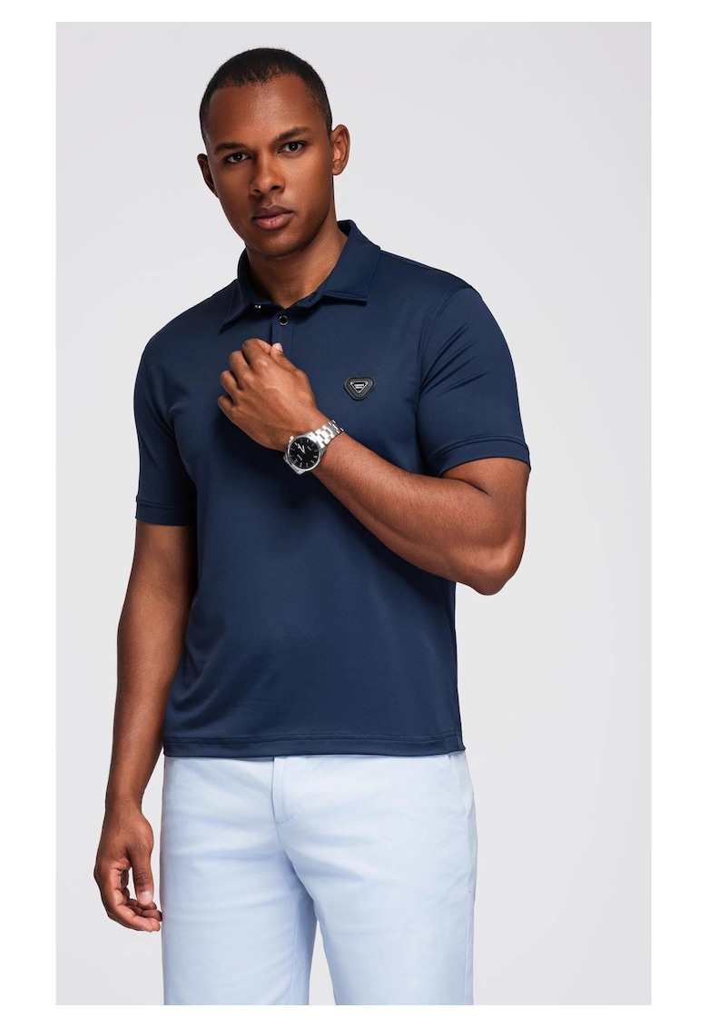 Tricou polo elegant din tesatura elastica  OM-POSS-0150