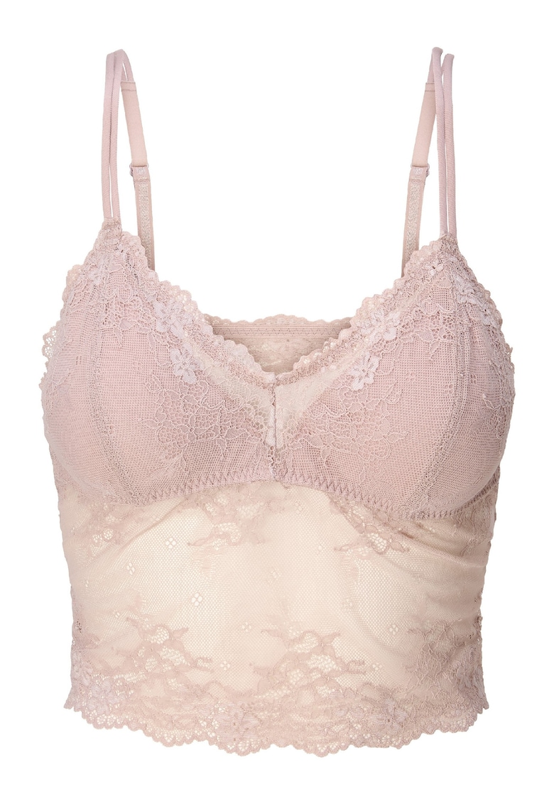 LingaDore Top crop din dantela Daily - Bej
