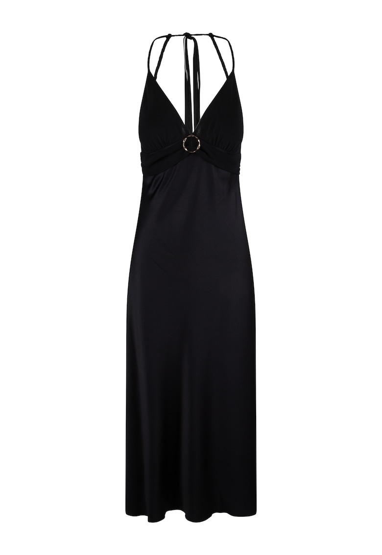 Camasa de noapte din satin cu decupaj pe partea din spate