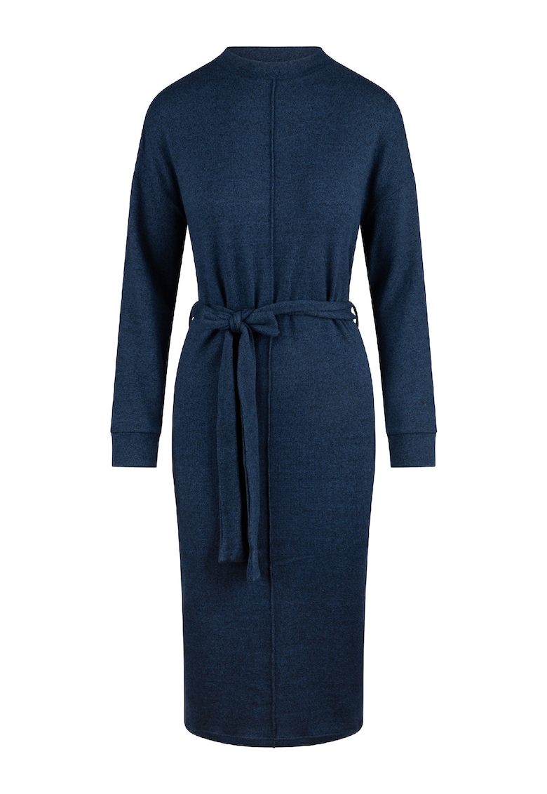 LingaDore Rochie cu decolteu la baza gatului - model uni si talie medie - Bleumarin